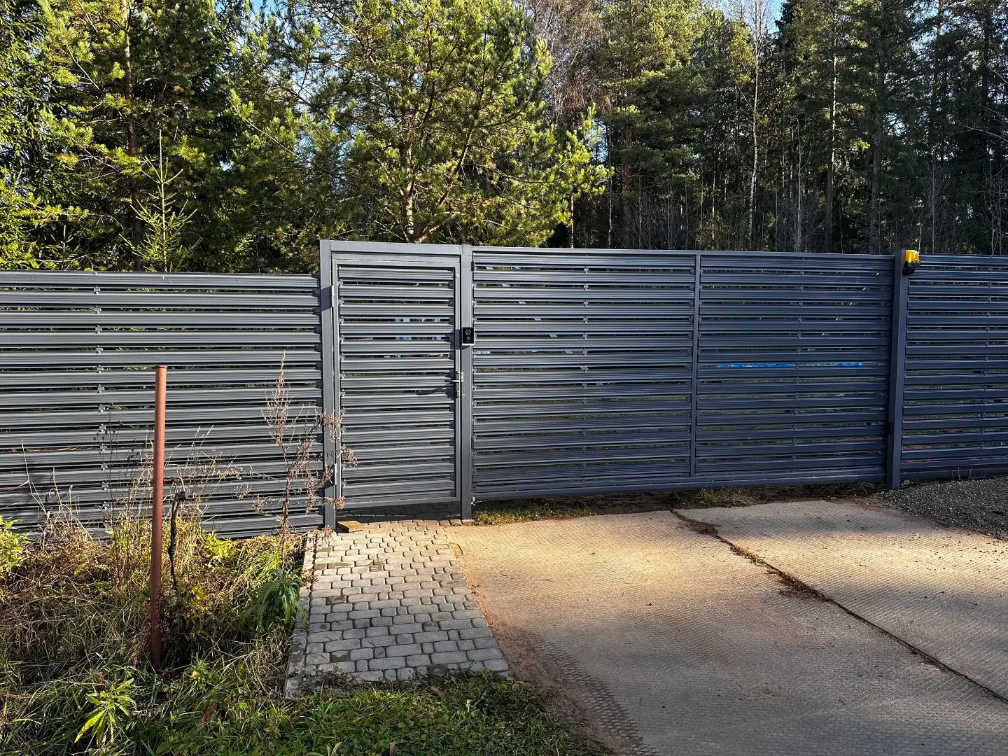 Забор-ранчо из евроштакетника 10м RAL7024 Серый Графит в Ульяновске