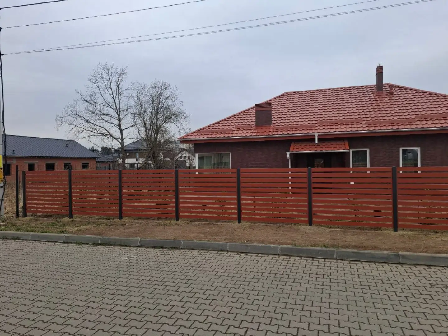 Забор-ранчо из металлопланкена 18м RAL8004 Терракотовый фото 3 в Ульяновске