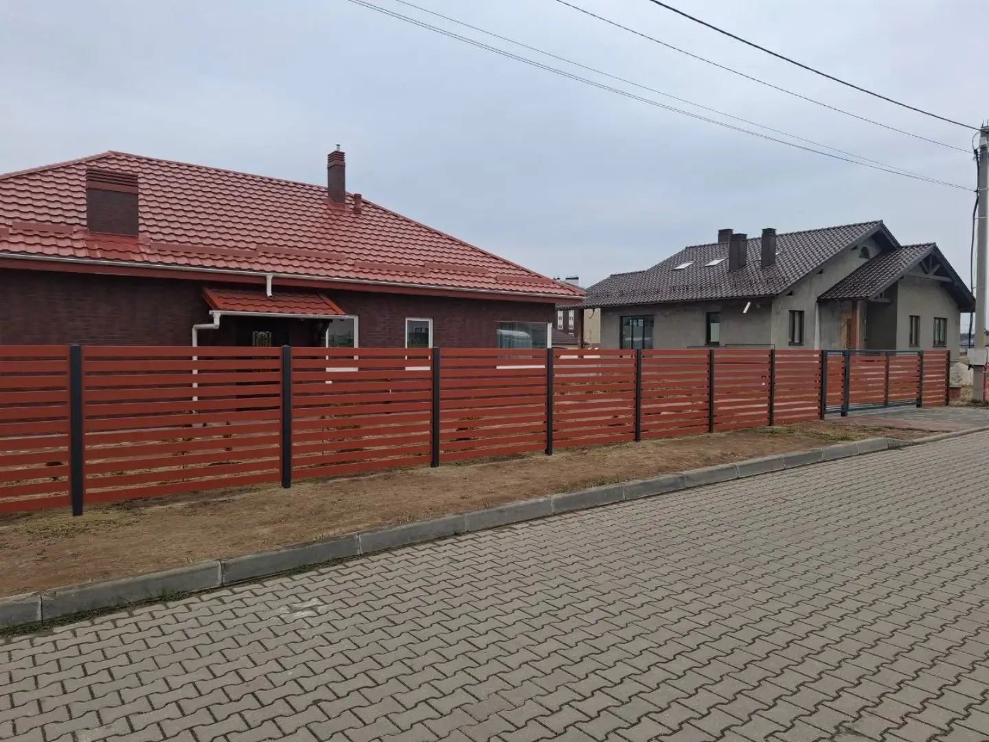 Забор-ранчо из металлопланкена 18м RAL8004 Терракотовый фото 1 в Ульяновске